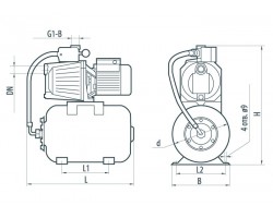 Насосная станция Насосы+Оборудование AUJET 40/24L 312031-foto3