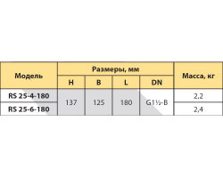 Циркуляционный насос Rudes RS 25-6-180 9300-foto2