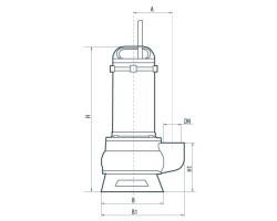 Дренажно-фекальный насос Насосы+Оборудование WQD 15-15-1,5 132036-foto3