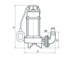 Дренажно-фекальный насос Sprut V1800С 132128-foto3