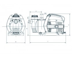 Центробежный поверхностный насос Насосы+Оборудование Garden-JLUX 1,5-30/0,8 112086-foto3