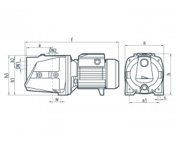 Центробежный поверхностный насос Sprut JSP 100A 1960-foto3
