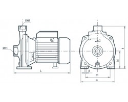 Центробежный поверхностный насос Насосы+Оборудование CPh160B 9256-foto3