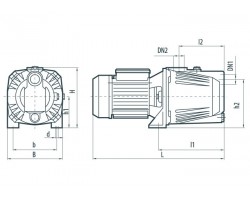 Поверхностный центробежный насос Насосы+Оборудование JET100X 7890-foto3