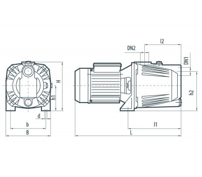 Поверхностный центробежный насос Насосы+Оборудование JET100X 7890