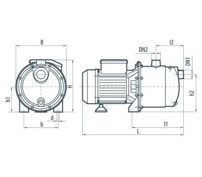 Поверхностный центробежный насос Насосы+Оборудование JS 110 X 7891