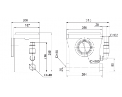 Канализационная установка Sprut WCLift 400/3F Compact 10568-foto3