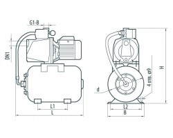 Насосная станция Насосы+Оборудование AUJSWm 10M/24L 312060-foto3
