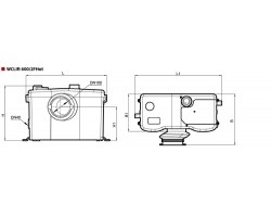 Канализационная установка Sprut WCLIFT 600/2F Hot 7683-foto3