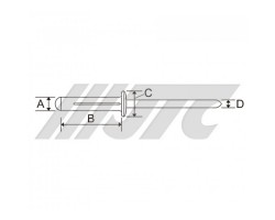 Заклёпка алюминиевая Ø4 мм (100 шт)-foto2