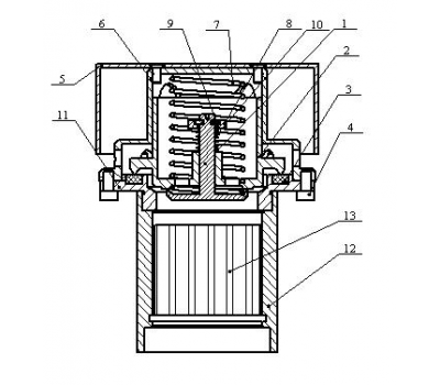 Клапан дыхательный совмещённый механический СМДК-50
