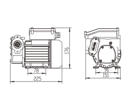 Насос перекачки ДТ VSO 60л/мин 220В (VS0160-220)