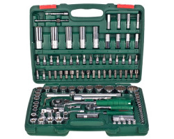 Набор торц. головок 1/4"DR4-14мм и 1/2"DR10-32 мм,108 предметов (12 гр.) (TK-108 R2) HANS