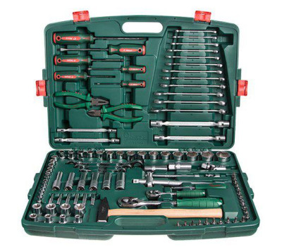 Набор торц. головок 1/4"DR4-14мм и 1/2"DR10-32 мм,109 предметов (TK-109) HANS