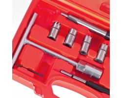 Комплект фрез для чистки седел форсунок, 10 предм. (КФ-3015) ALLOID-foto4