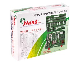 Набор инструмента 177 предметов 1/4", 3/8",1/2" (ТК-177V) HANS-foto2