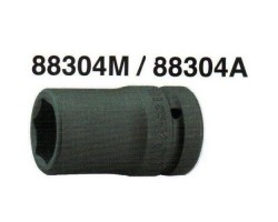 Головка ударная глубокая 1" DR 6-гран.32мм (L-80mm) (88304M-32) HANS