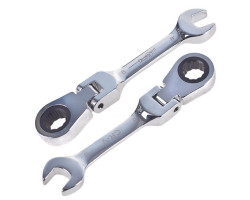 Ключ комбин трещоточный укороченный с карданом 08 мм.(КТУ-2091-08К) (КТУ-2091-08К) ALLOID-foto4