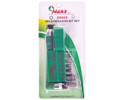 Набор вставок 1/4, шестигранных. 8 предм. (06608) (06608) HANS-foto2