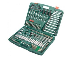 Набор инструмента 163 предмета 1/4, 3/8,1/2 (12 гран.) (ТК-163) HANS