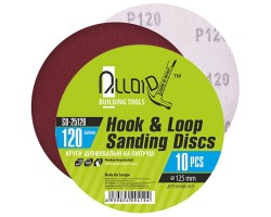 Круг шлифовальный на липучке 125 мм, зерно 120 (10шт) (SD-25120) ALLOID