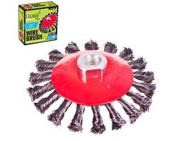 Щетка конусная пучки витой проволоки 100мм, М14х2 (WB-40100) ALLOID-foto7