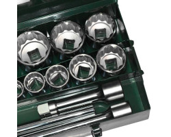 Набір торцевих головок 1DR 32-85мм, 17предм. (8617M) (8617М) HANS-foto3