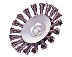 Щетка конусная пучки витой проволоки 100мм, М14х2 (WB-40100) ALLOID-foto6