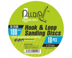 Круг шлифовальный на липучке 125 мм, зерно 180 (10шт) (SD-25180) ALLOID-foto7