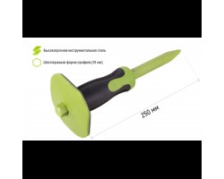 Зубило по камню пикообразное 250х16мм с защитной рукояткой (PT-25016P) ALLOID-foto3