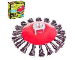 Щетка конусная пучки витой проволоки 125мм, М14х2 (WB-40125) ALLOID-foto7