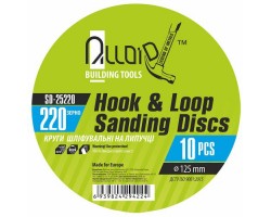 Круг шлифовальный на липучке 125 мм, зерно 220 (10шт) (SD-25220) ALLOID-foto7