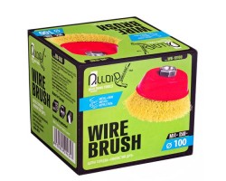 Щетка торцевая витая проволока 100мм, М14х2 (WB-10100) ALLOID-foto5