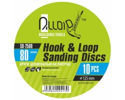 Круг шлифовальный на липучке 125 мм, зерно 80 (10шт) (SD-2580) ALLOID-foto6