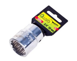 Торцевая головка 3/4, 12 гран. 19 мм (ТГ- 60119M-12) ALLOID-foto3