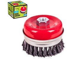 Щетка торцевая усиленная пучки витой проволоки 100мм, М14х2 (WB-20100U) ALLOID-foto7