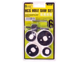 Набор корончатых фрез по дереву 6 предм. (32, 38, 44, 54мм) (HS-3254) ALLOID-foto5