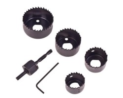 Набор корончатых фрез по дереву 6 предм. (32, 38, 44, 54мм) (HS-3254) ALLOID-foto7