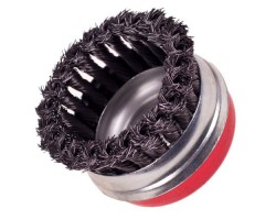 Щетка торцевая усиленная пучки витой проволоки 100мм, М14х2 (WB-20100U) ALLOID-foto6