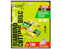 Диск алмазный отрезной Turbo 180 мм (DS-7180T) ALLOID-foto5