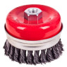 Щетка торцевая усиленная пучки витой проволоки 75мм, М14х2 (WB-2075U) ALLOID