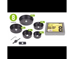 Набор корончатых фрез по дереву 8 предм. (64, 76, 89, 102, 127мм) (HS-64127) ALLOID-foto3