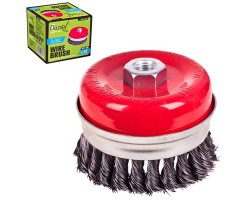 Щетка торцевая усиленная пучки витой проволоки 85мм, М14х2 (WB-2085U) ALLOID-foto7