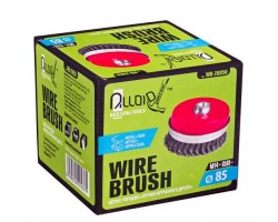 Щетка торцевая усиленная пучки витой проволоки 85мм, М14х2 (WB-2085U) ALLOID-foto5