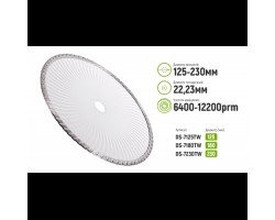 Диск алмазный отрезной Turbo Wave 125 мм (DS-7125TW) ALLOID-foto3