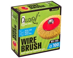 Щетка конусная витая проволока 100мм, М14х2 (WB-30100) ALLOID-foto5