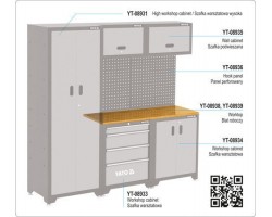 Столешница деревянная YATO на 2 модуля, 1320x457x22 мм (YT-08938)-foto2