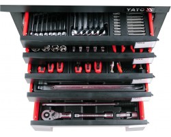 Тележка для инструментов YATO 165 елемента, 95,8х76,6х46,5 см (YT-55293)-foto3