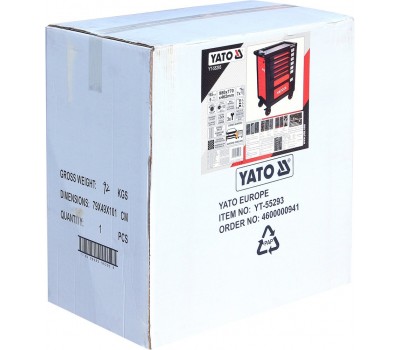 Тележка для инструментов YATO 165 елемента, 95,8х76,6х46,5 см (YT-55293)