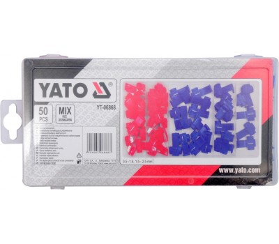 Набор соединителей электропроводников YATO, 50 ел. (YT-06868)